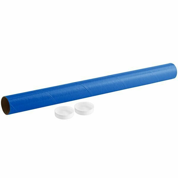 Lavex 3'' x 18'' Blue Mailing Tube, 24PK 442CMT3X18B